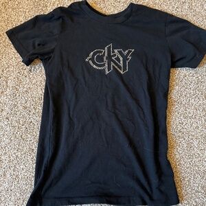 CKY Bedazzled Logo Women's Fitted Tee - Size M